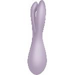 Кліторальний вібратор Satisfyer Threesome 2 Violet, 3 гнучкі пальчики, 3 мотори - мініатюра 6