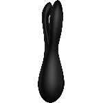 Кліторальний вібратор Satisfyer Threesome 2 Black, 3 гнучкі пальчики, 3 мотори - мініатюра 6