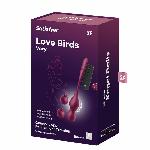 Смарт-вагінальні кульки з вібрацією Satisfyer Love Birds Vary Connect App, змінювана маса, пульт ДК - мініатюра 2
