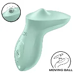 Вібратор для клітора з перлинною стимуляцією Satisfyer Exciterrr Mint, 2 незалежні мотори - мініатюра 1