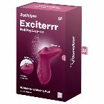 Вібратор для клітора з перлинною стимуляцією Satisfyer Exciterrr Berry, 2 незалежні мотори - мініатюра 2