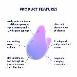 Вакуумний кліторальний стимулятор з вібрацією Satisfyer Mermaid Vibes Violet/Pink, 2 мотори - мініатюра 3