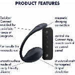 Смарт-віброяйце Satisfyer Ribbed Petal Connect App Black, керування зі смартфона, пульт ДК - мініатюра 3