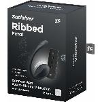 Смарт-віброяйце Satisfyer Ribbed Petal Connect App Black, керування зі смартфона, пульт ДК - мініатюра 2