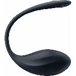 Смарт-віброяйце Satisfyer Ribbed Petal Connect App Black, керування зі смартфона, пульт ДК - мініатюра 6