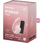 Смарт-віброяйце Satisfyer Ribbed Petal Connect App Rose, керування зі смартфона, пульт ДК - мініатюра 2
