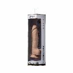 Фалоімітатор SilexD Vetus Real Skin Flesh (8in MODEL 1) суперсофт-силікон+Silexpan, діаметр 4,1 см - мініатюра 7