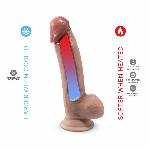 Фалоімітатор SilexD Vetus Premium Real Skin Flesh (8in MODEL 1), ультрареалістик, діаметр 4,1 см - мініатюра 5