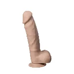 Фалоімітатор SilexD Tomas Real Skin Flesh MODEL 1, реалістичний, на присосці, діаметр 4,9 см - мініатюра 1