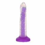 Фалоімітатор, що світиться в темряві, ADDICTION Rave 8″, Glow in the Dark Dildo Purple Confetti, 20,3 см - мініатюра 2