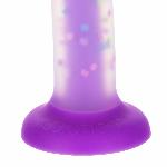 Фалоімітатор, що світиться в темряві, ADDICTION Rave 8″, Glow in the Dark Dildo Purple Confetti, 20,3 см - мініатюра 5