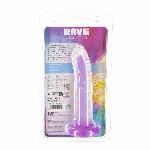 Фалоімітатор, що світиться в темряві, ADDICTION Rave 8″, Glow in the Dark Dildo Purple Confetti, 20,3 см - мініатюра 8