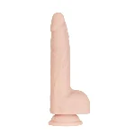 Фалоімітатор із пульсацією Addiction Naked Addiction 8.5” Thruster - Vanilla - мініатюра 1