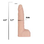 Фалоімітатор із пульсацією Addiction Naked Addiction 8.5” Thruster - Vanilla - мініатюра 7