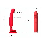 Смарт-міні секс-машина Lovense Mission 2 Vibrating suction cup dildo, 6500 вібрацій/хв, Touch Sense - мініатюра 12