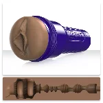 Мастурбатор-вагіна Fleshlight Boost Bang Medium Dark Flesh, плаваючі кільця Turbo Tech - мініатюра 1
