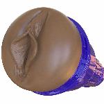Мастурбатор-вагіна Fleshlight Boost Bang Medium Dark Flesh, плаваючі кільця Turbo Tech - мініатюра 3