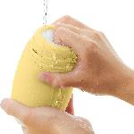 Мастурбатор TENGA PUFFY Custard Yellow, ультрам’який матеріал, багаторазовий, наскрізний - мініатюра 7