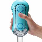 Мастурбатор Tenga Flip Orb — Ocean Blue, з можливістю зміни тиску та стимулювальними кульками всередині - мініатюра 7