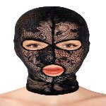 Капюшон для БДСМ Fetish Tentation Patterned fishnet hood - мініатюра 1