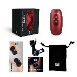 Мастурбатор з вібрацією Manwan SUB.ONE Velvet Red - мініатюра 9