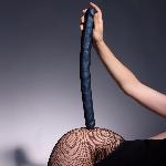 Фалоімітатор подвійний Strap-On-Me DOUBLE DONG REALISTIC DILDO - SNAKY METALLIC COLOR - мініатюра 6