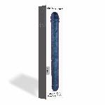 Фалоімітатор подвійний Strap-On-Me DOUBLE DONG REALISTIC DILDO - SNAKY METALLIC COLOR - мініатюра 3