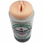 Мастурбатор-вагіна Alive Heineken Vagina II у вигляді банки пива, реалістичний - мініатюра 2