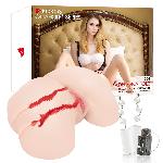Мастурбатор Kokos 001 Adel ONAHOLE Real Hips 2WayPlus з функцією масажу та вібрацією - мініатюра 6