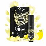 Рідкий вібратор Orgie Dual Vibe! Lemon Gin And Tonic Kissable Liquid Vibrator, 15 мл - мініатюра 2