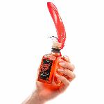 Набір для масажу Orgie – Sexy Therapy Strawberry (100 мл), їстівна розігрівальна олія + пір’їнка - мініатюра 2