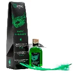 Набір для масажу Orgie – Sexy Therapy Apple (100 мл), їстівна розігрівальна олія + пір’їнка - мініатюра 1