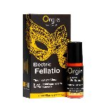 Блиск для губ з ефектом вібрації Orgie Electric Fellatio Lips Gloss, 10 мл, смак фруктового асорті - мініатюра 1