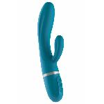 Вібратор-кролик Liebe Bend It Plus Ocean Blue, гнучкий, 2 мотори, 10 режимів - мініатюра 1