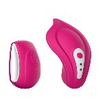 Вібратор у трусики Liebe Panty Vibe Recargable Cerise, нагрів до 39 °C, пульт, трусики S-M в комплекті - мініатюра 1