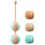 Вагінальні кульки Liebe Kewos — Peach/Mint, 5 кульок у комплекті, 15, 25, 35, 45 та 55 г - мініатюра 4