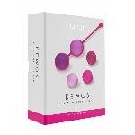 Вагінальні кульки Liebe Kewos — Cerise/Candy Violet, 5 кульок у комплекті, 15, 25, 35, 45 та 55 г - мініатюра 5