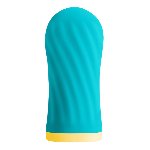 Віброкуля S Pleasures Bullets Twist & Shout Turquoise, бірюзова, ребриста поверхня, 10 режимів - мініатюра 1