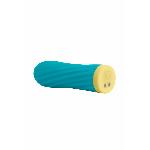 Віброкуля S Pleasures Bullets Twist & Shout Turquoise, бірюзова, ребриста поверхня, 10 режимів - мініатюра 2