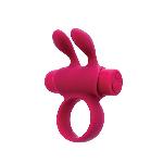 Ерекційне віброкільце S Pleasures Premium Rabbit Ring, рожеве, зі знімною віброкулею та вушками - мініатюра 1