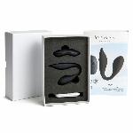 Подвійний вібратор S Pleasures Premium Delight, чорний, для клітора та точки G, 10 режимів - мініатюра 3