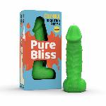 Свічка у вигляді члена Pure Bliss BIG Green 18 см - мініатюра 5
