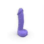Свічка у вигляді члена Pure Bliss BIG Violet 18 см - мініатюра 4