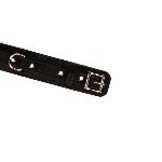 Нашийник з повідцем Liebe Seele Boudoir Amor Collar with Leash Black, три кільця - мініатюра 5