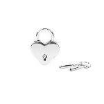Замочок-сердечко Liebe Seele Heart Shape Padlock Silver (2 шт), універсальний - мініатюра 1