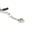 Затискачі для сосків із сердечком Liebe Seele Glow-in-dark Nipple Clamps Green, світяться в темряві - мініатюра 2
