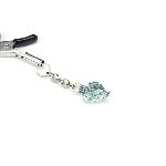 Затискачі для сосків із сердечком Liebe Seele Glow-in-dark Nipple Clamps Light Blue, світяться в темряві - мініатюра 2