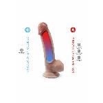 Фалоімітатор SilexD Johnny Premium Real Skin Flesh (7in MODEL 1), ультрареалістик, діаметр 3,8 см - мініатюра 5
