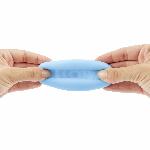 Мастурбатор-яйце Wooomy Wigggler Mini Masturbator, дуже ніжний, пробник лубриканту Amorean 1 мл - мініатюра 5