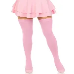 Щільні непрозорі панчохи Leg Avenue Opaque Nylon Thigh Highs Pink, One Size - мініатюра 1